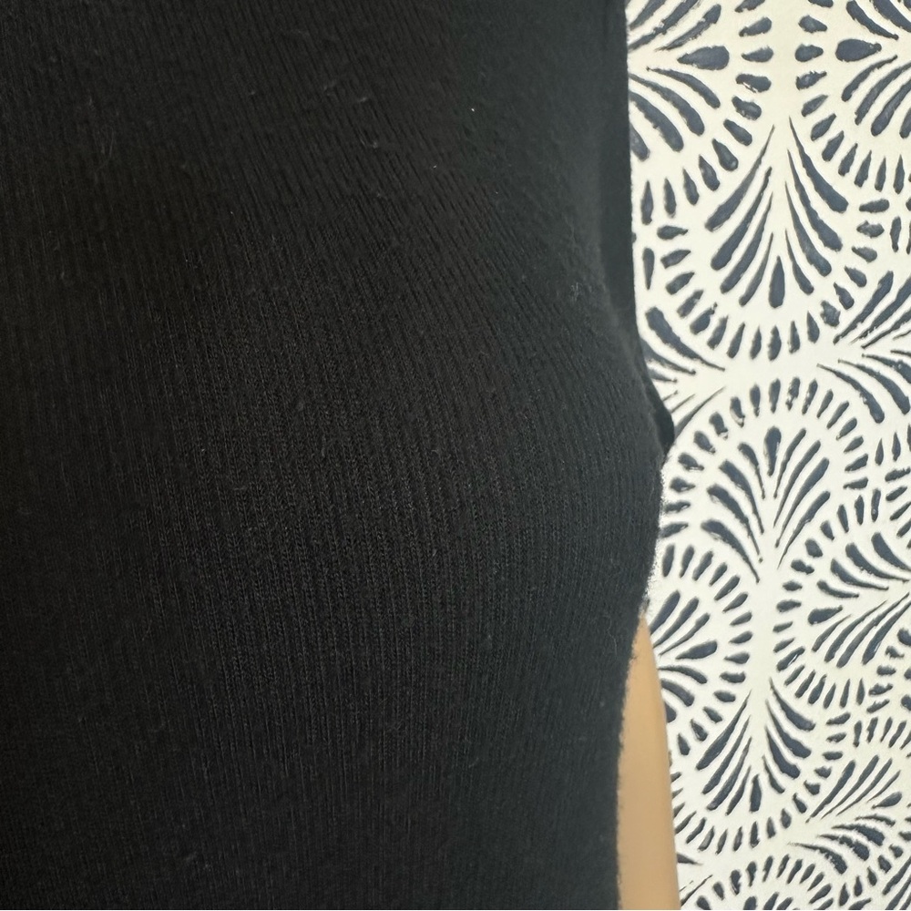 Gap Super Soft Slip Layered Black Basic Ribbed Mi… - image 7